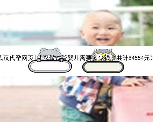 武汉代孕网页|武汉做试管婴儿需要多少钱（共计84554元）